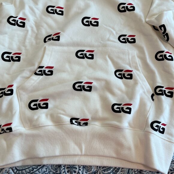 GG Poker, white sweatshirt, Size M - Picture 2 of 4